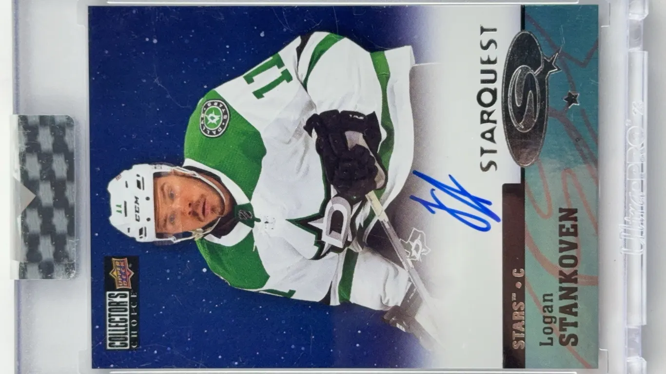 2024-25 Clear Cut StarQuest Logan Stankoven Autograph Rookie Card CSA-LS