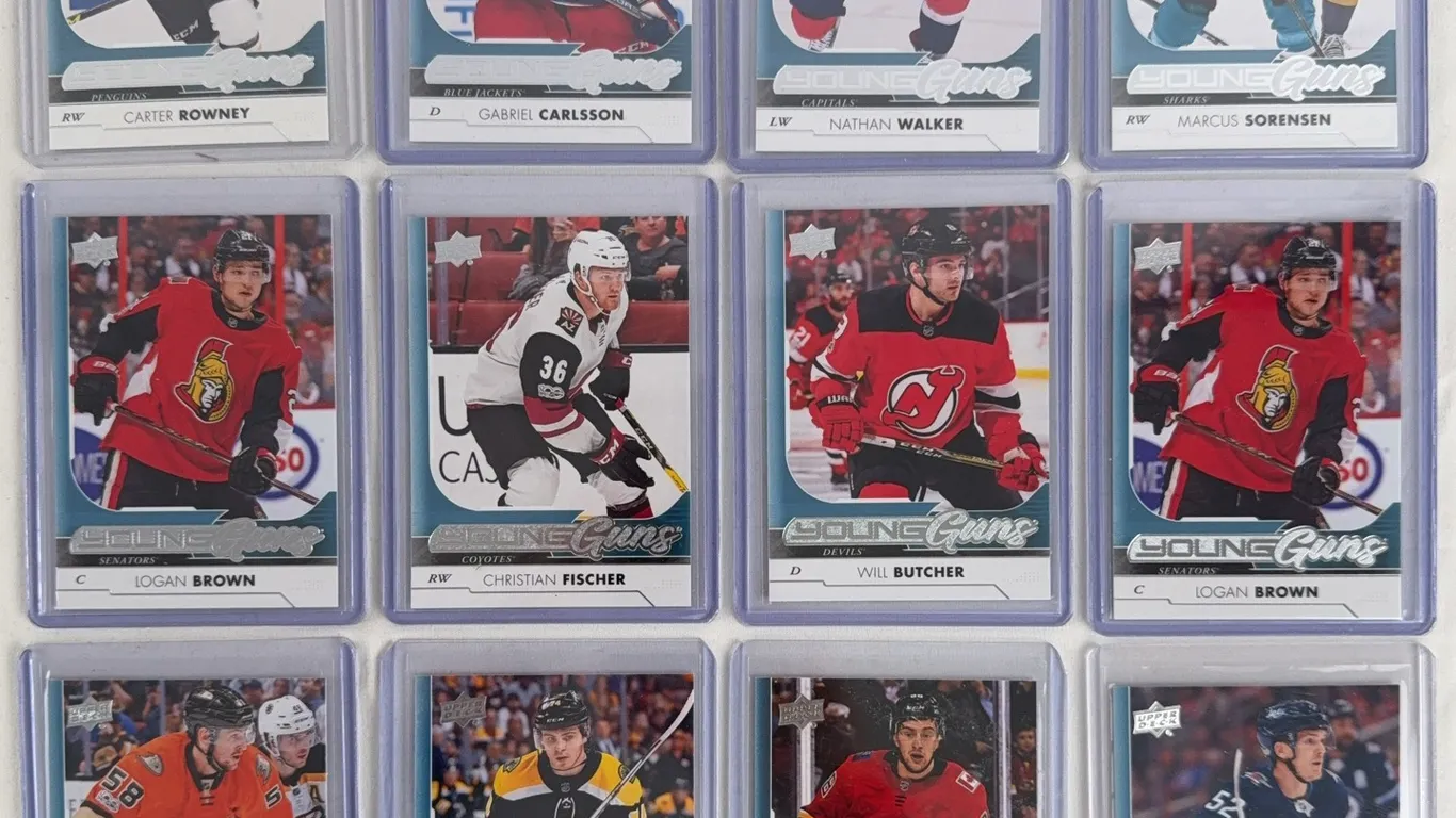 2017-18 Upper Deck Young Guns Rookie Card Lot