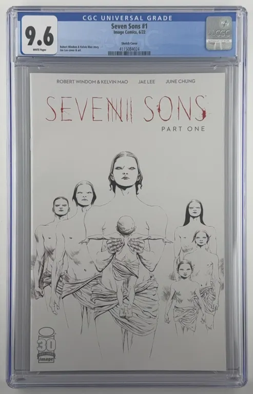 Seven Sons #1 CGC 9.6 Image 2022 (Sketch Cover)