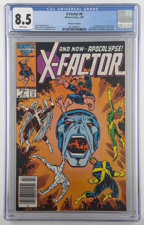 X-Factor #6 CGC 8.5 Marvel 1986 (Newsstand Edition)