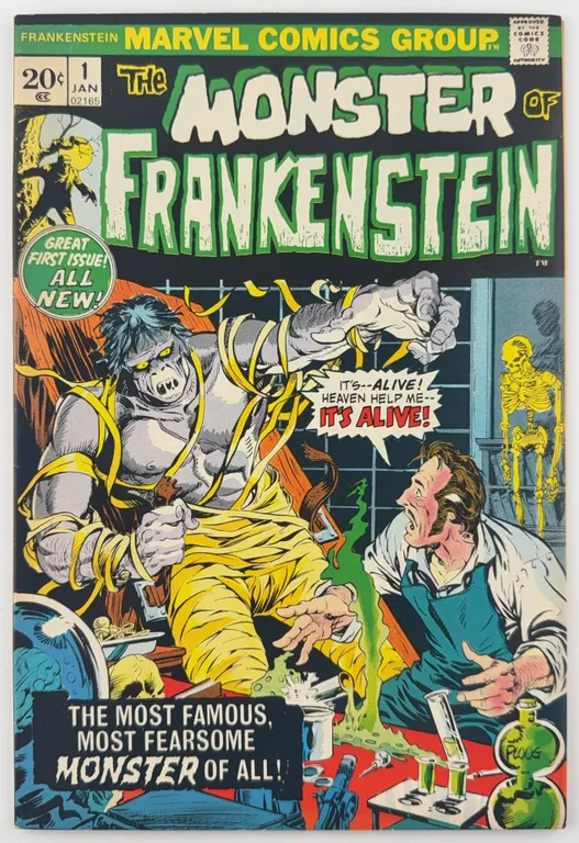 The Monster of Frankenstein #1 Marvel 1973