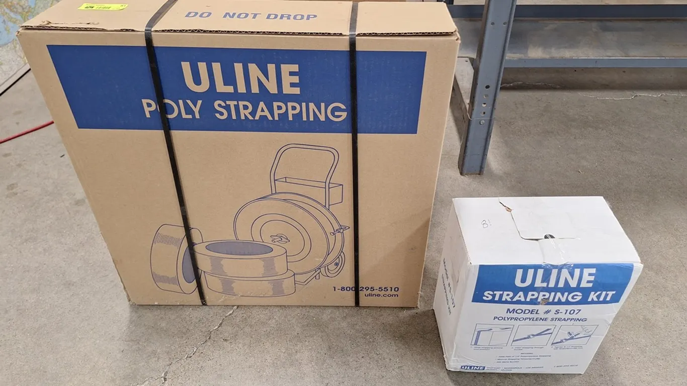 2 Boxes Uline Strapping