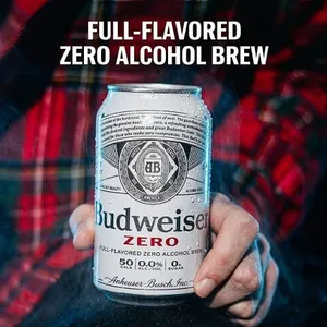 Budweiser Zero 12 x 355ml Cans Non-Alcoholic Beer