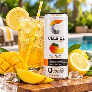 Celsius Sparkling Mango Lemonade 12 Cans x 355ml