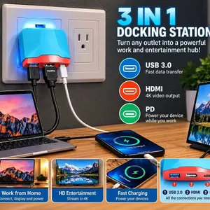 TreasLin CD0303 Switch Power Dock 36W Blue