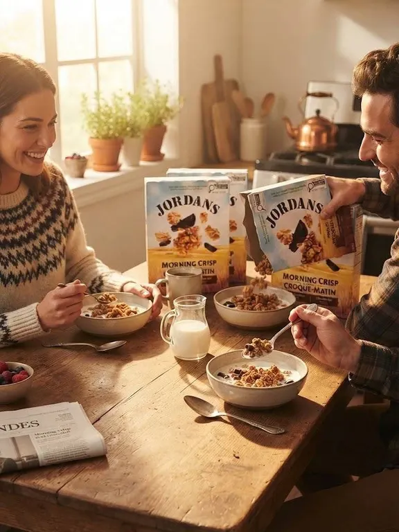 Lot of 3 - Jordans Morning Crisp Granola Dark Chocolate 400g