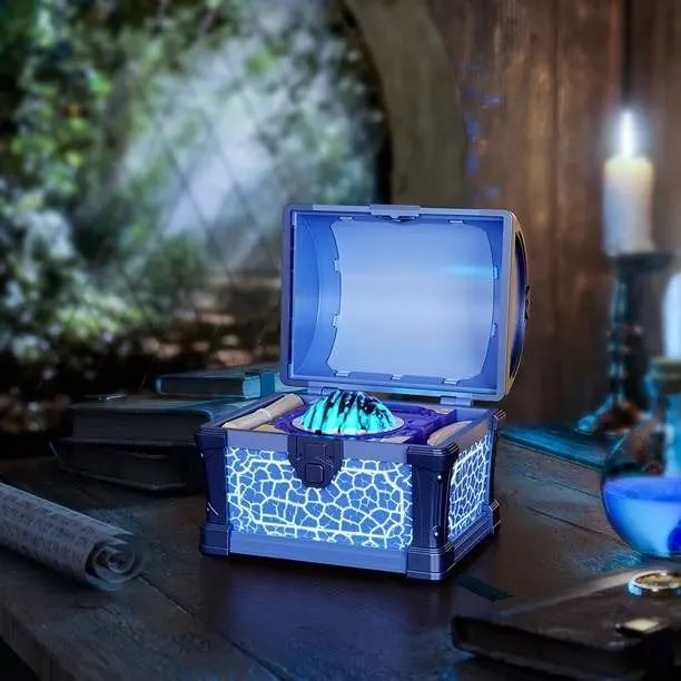 Treasure Chest Projection Lamp Blue Night Light