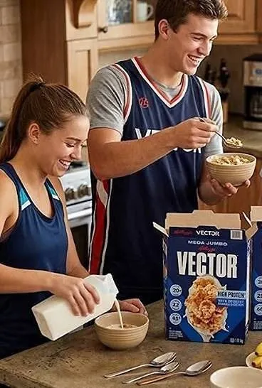Kellogg's Vector Mega Jumbo 1.13kg Cereal Box