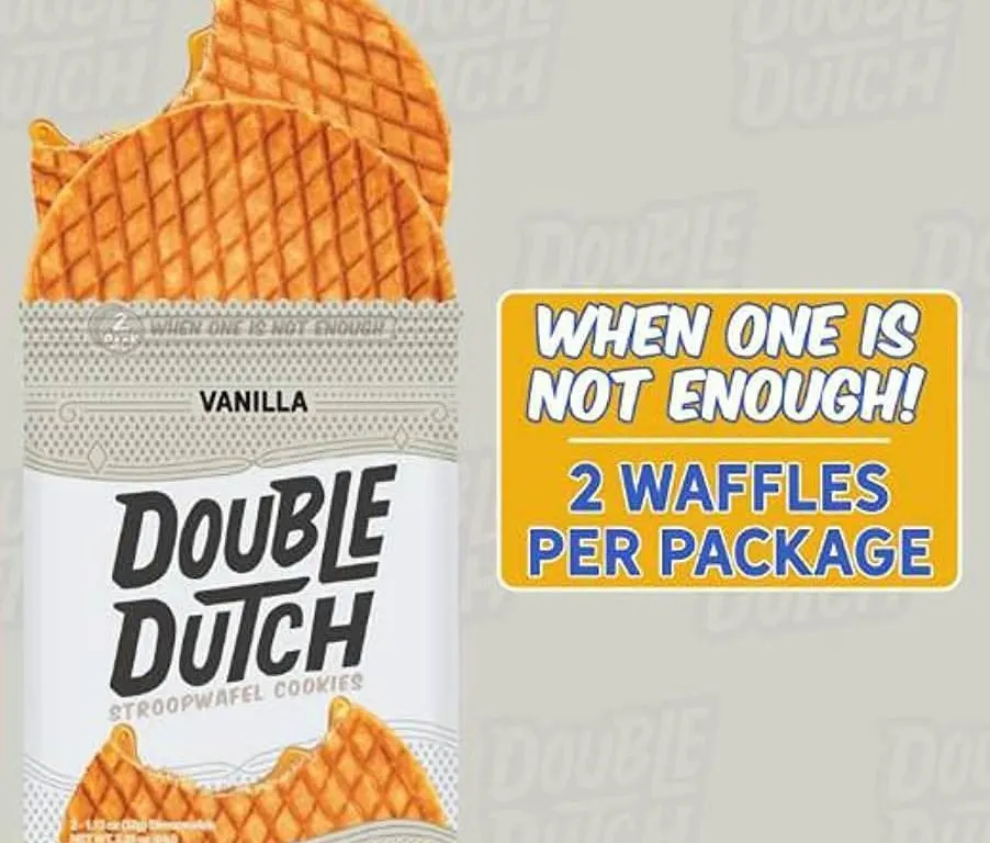 Double Dutch Vanilla Stroopwafel Cookies 16 Pack x 32g