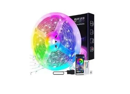 Lxyoug 65ft RGB LED Strip Lights With Remote