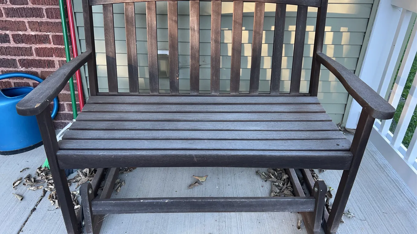 Wood Porch Glider