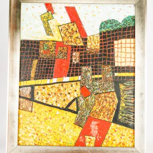 Original Oil on Canvas Painting of an Abstract Landscape