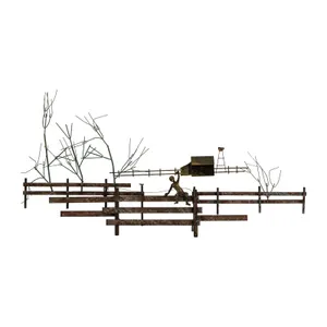 Vintage MCM Metal Sculpture - "Central Park" by Curtis Jeré