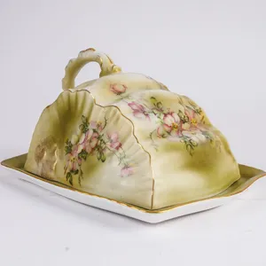Antique Nippon Porcelain Cheese Dish