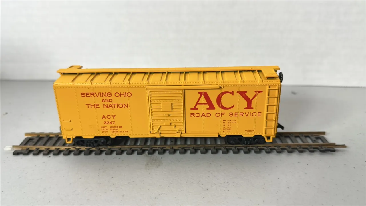 HO Scale ACY Rail Boxcar