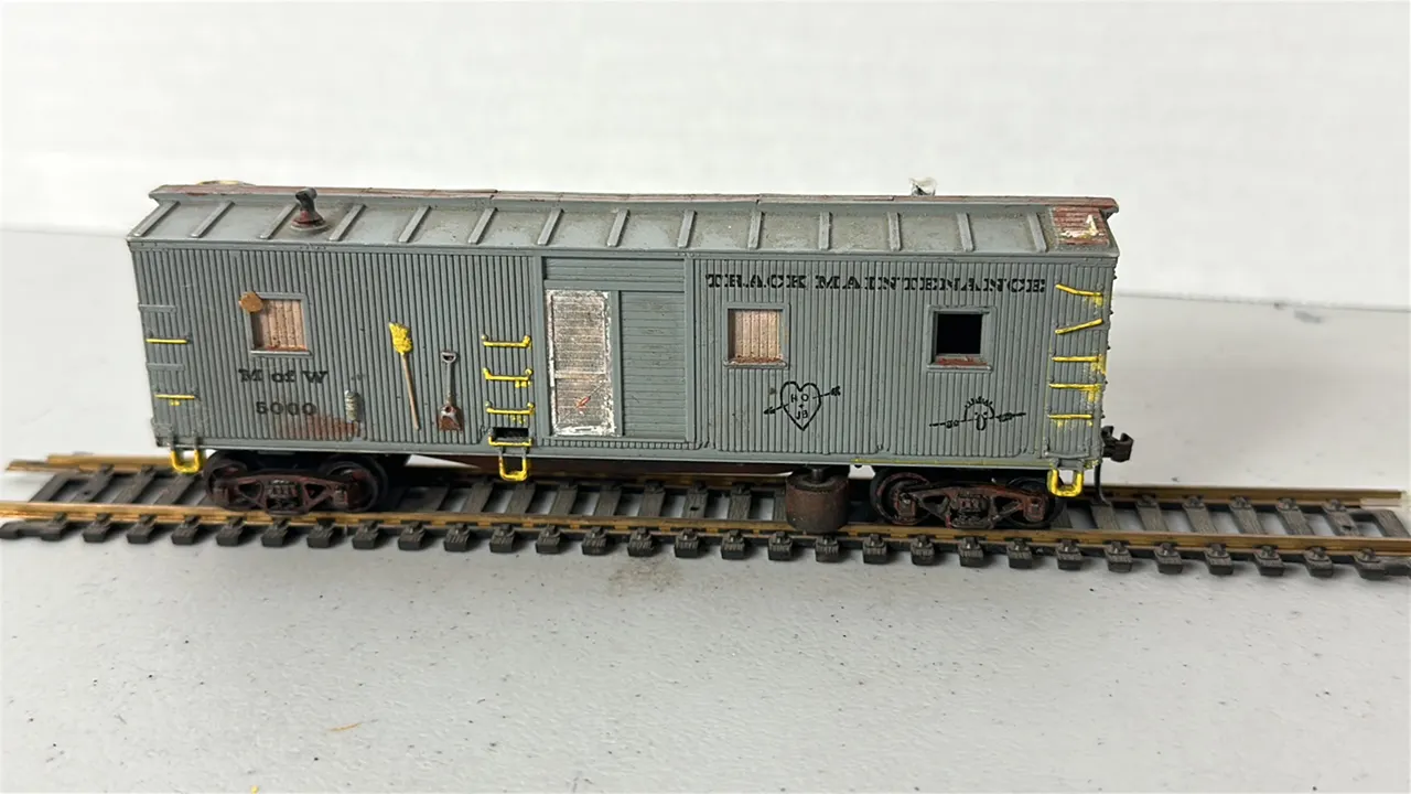 HO Scale Track Maintenance Rail Car