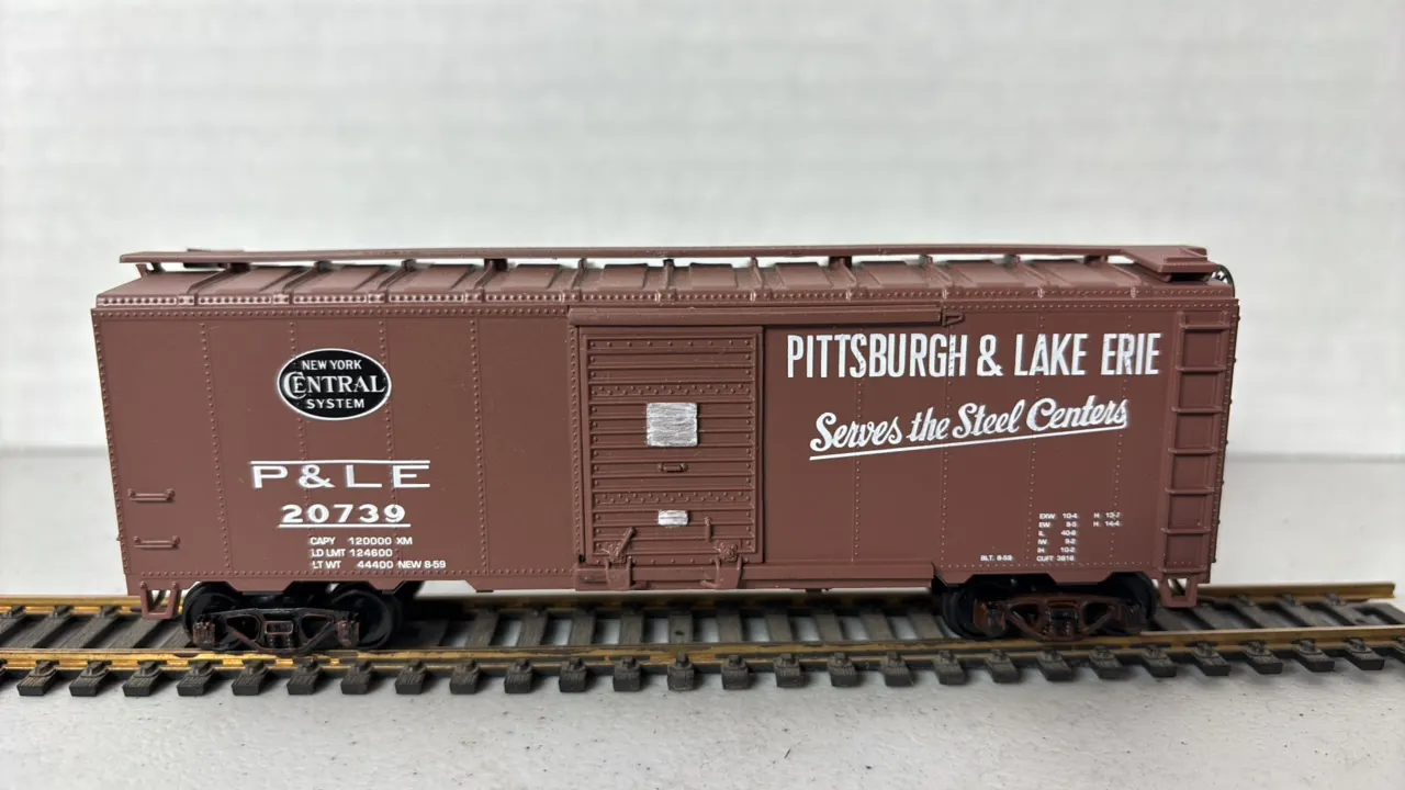 HO Scale Pittsburgh & Lake Erie Boxcar