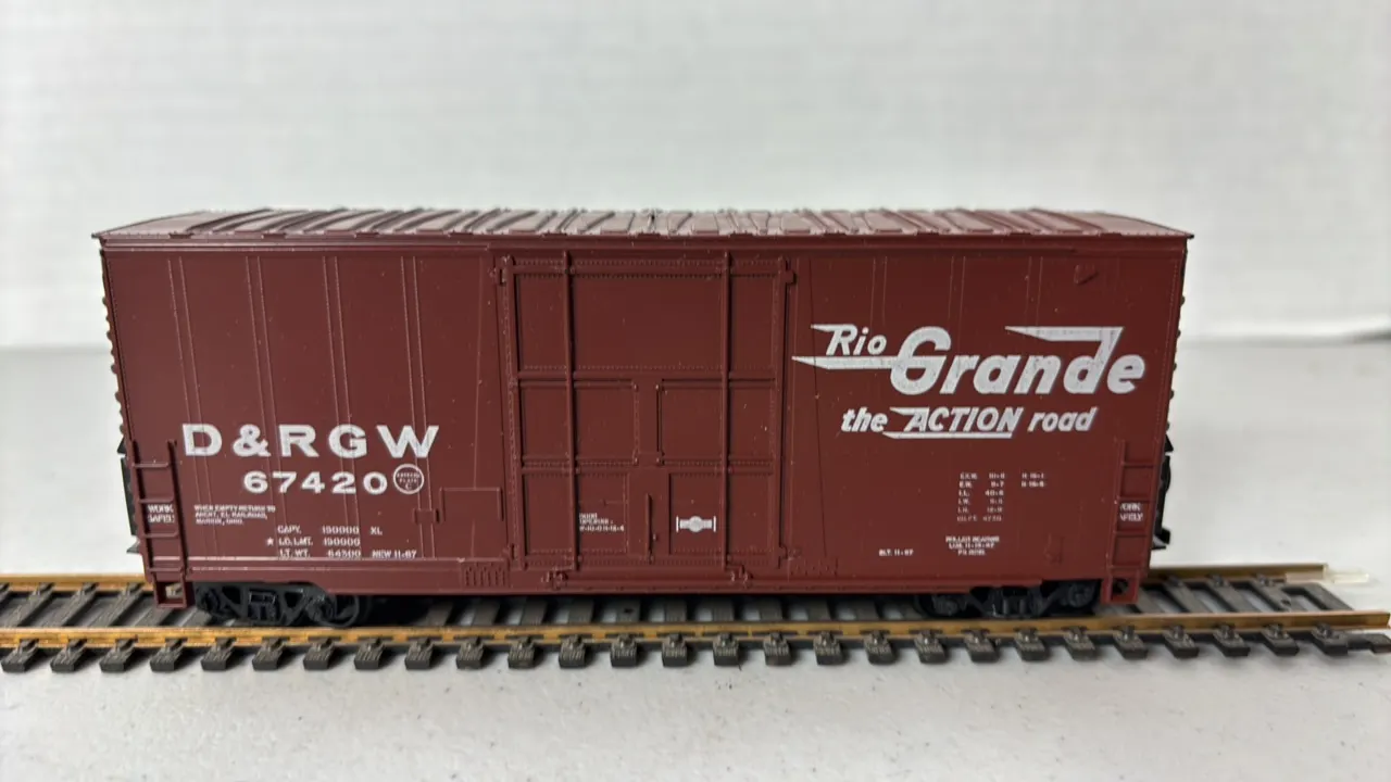 HO Scale Rio Grande Boxcar