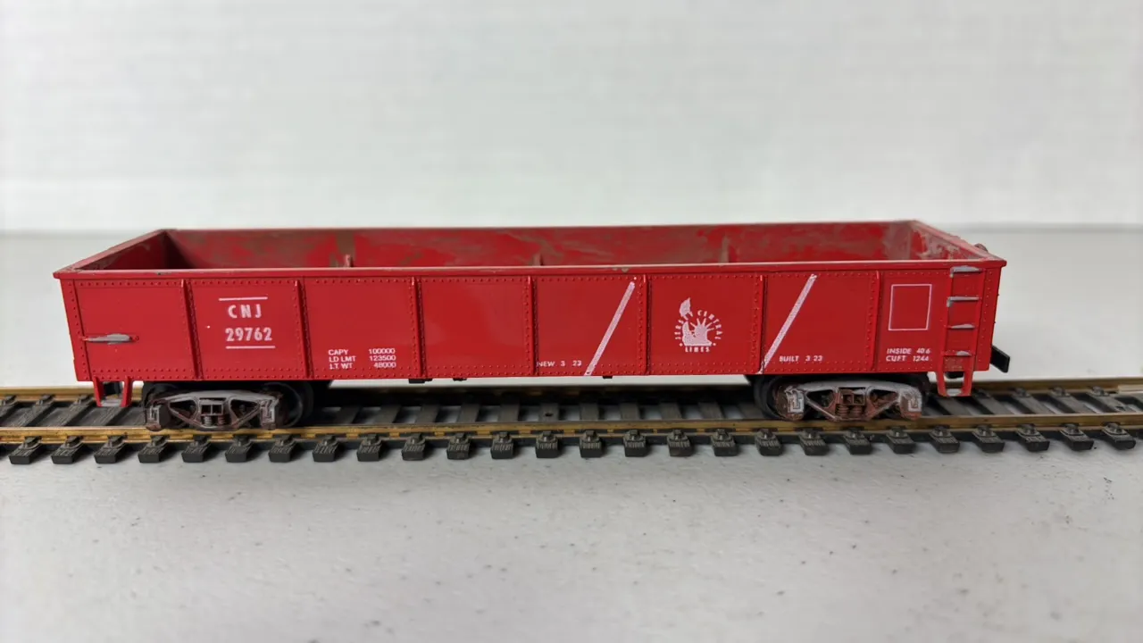 HO Scale CNJ Gondola Rail Car