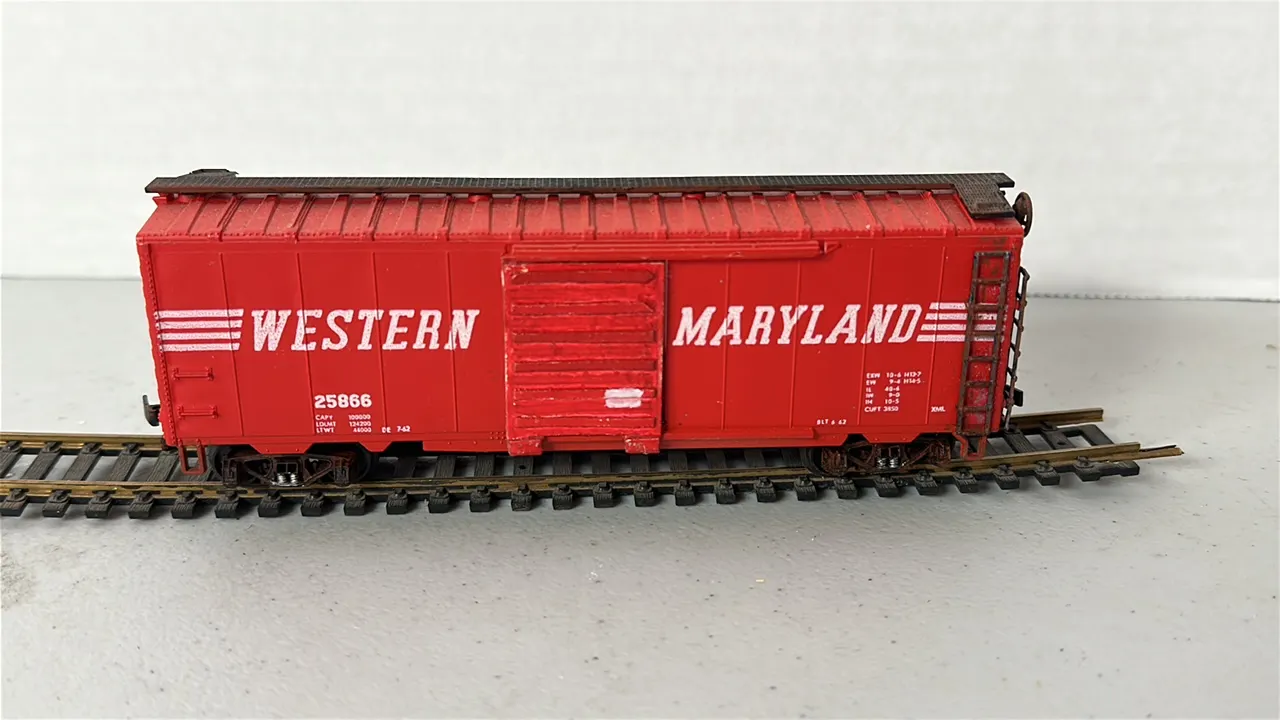 HO Scale Western Maryland Boxcar