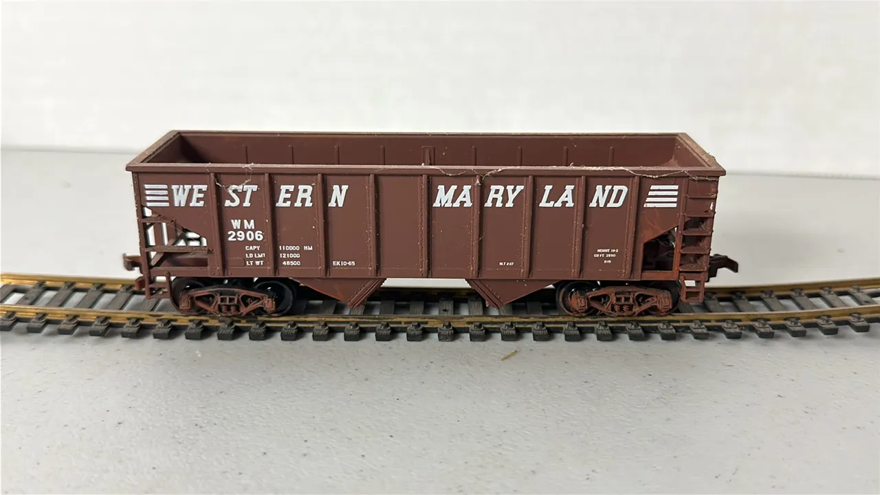 HO Scale Western Maryland Hopper Car