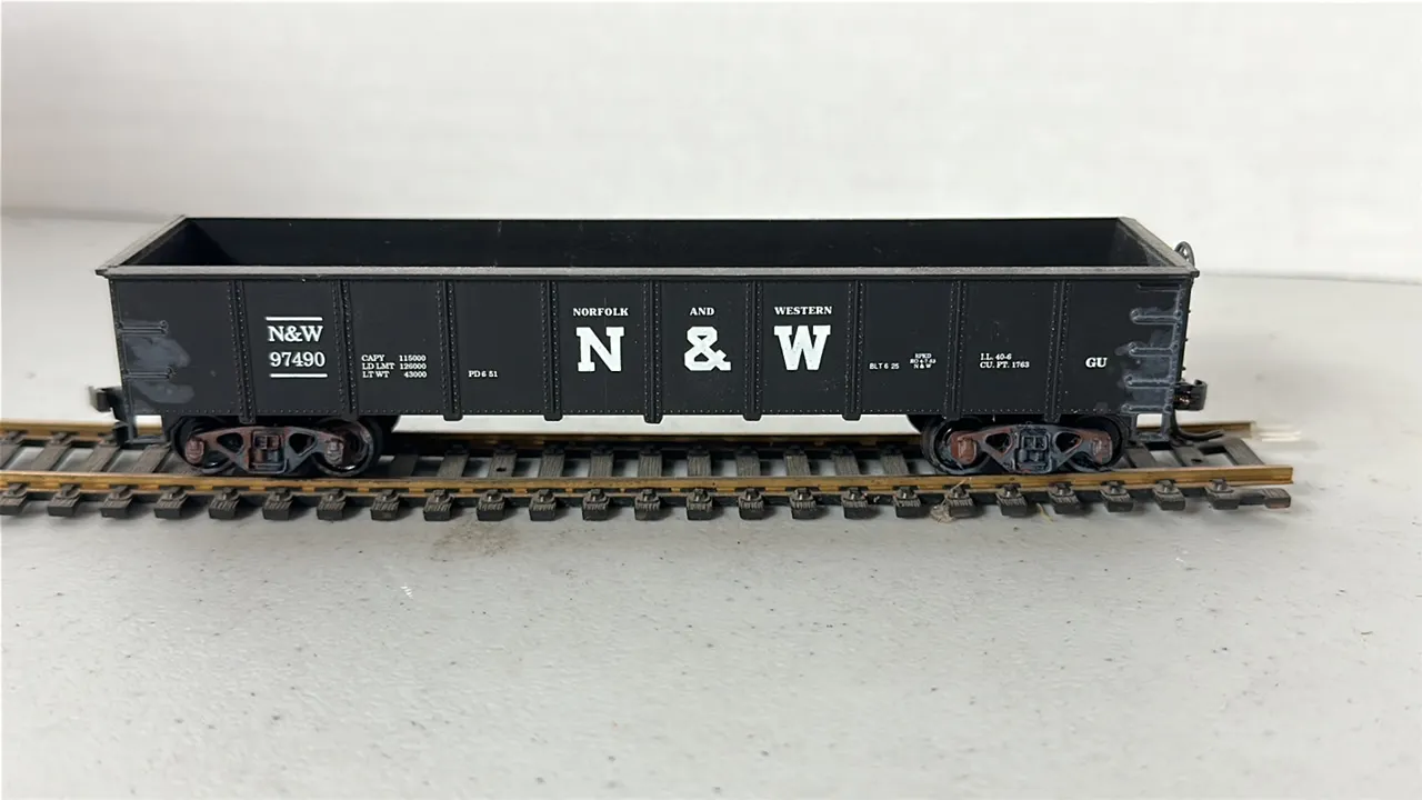 HO Scale N&W Gondola Car