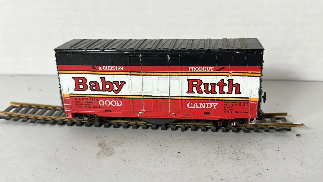 HO Scale Baby Ruth Candy Boxcar