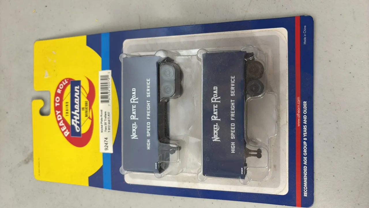 (2)- Nickel Plate Road Trailers - Plastic