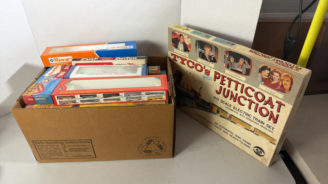 Large Lot of Empty Train Boxes
