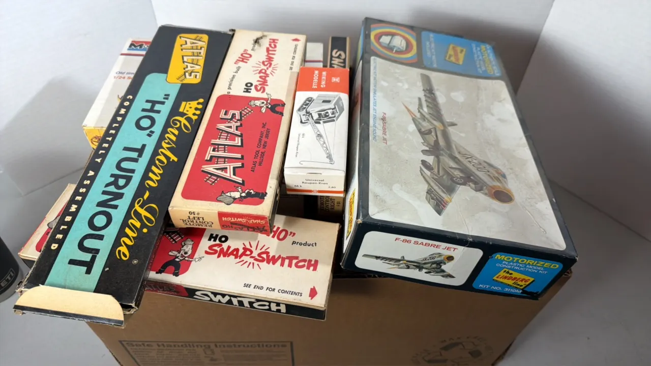 Large Lot of Empty Train Boxes