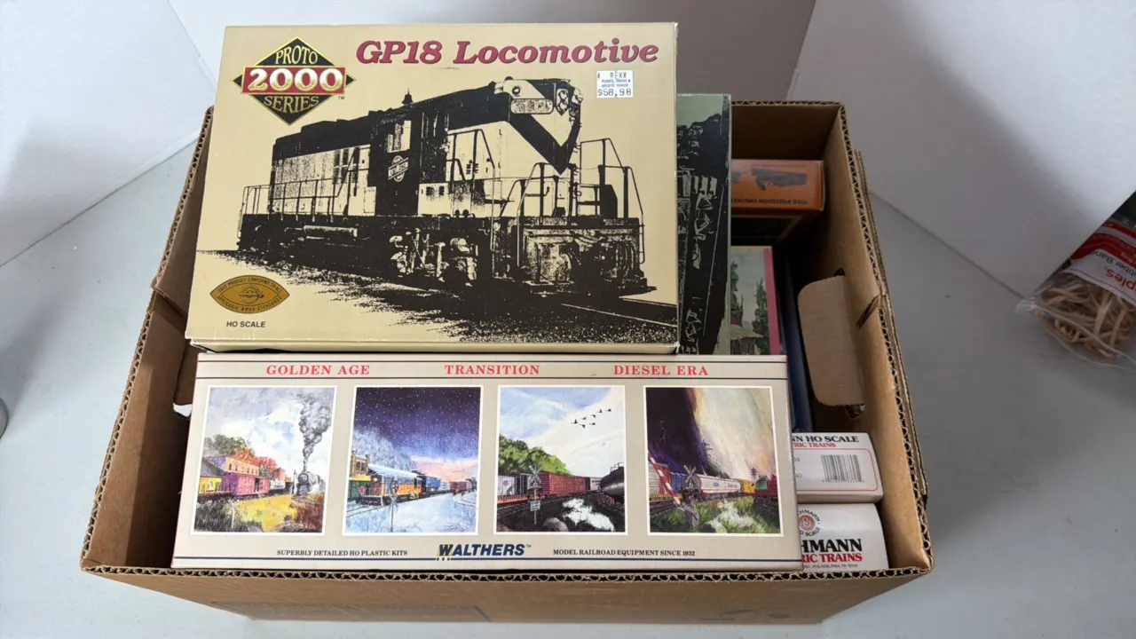 Lot of Empty Train Boxes