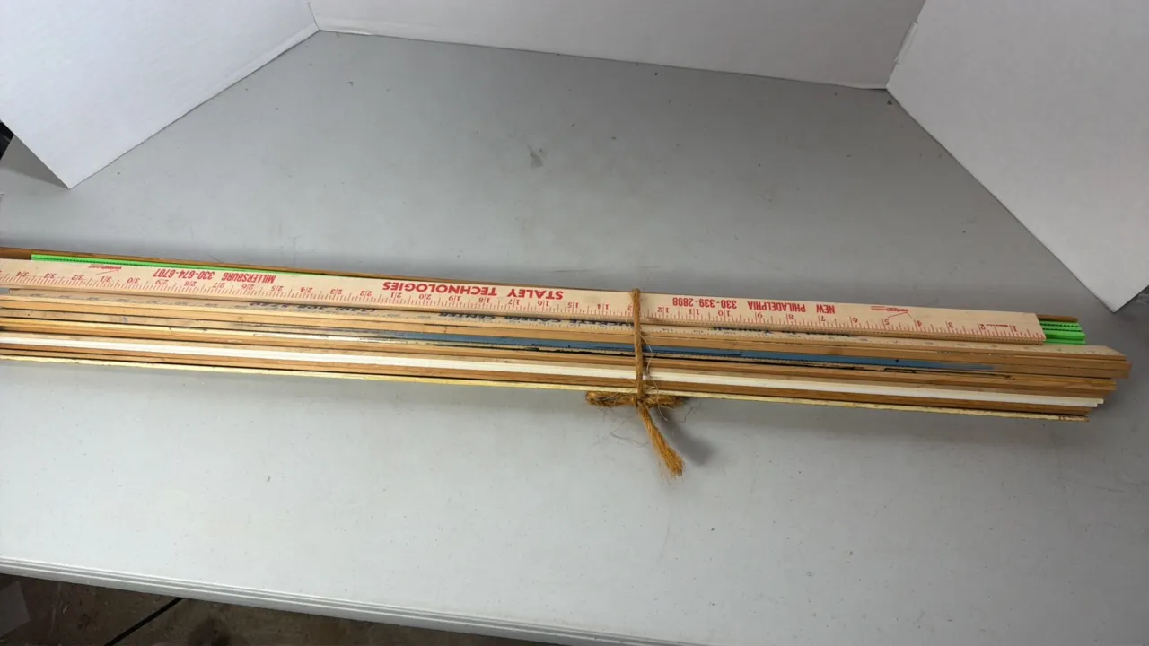 Large Lot of Yardsticks W/ Advertising