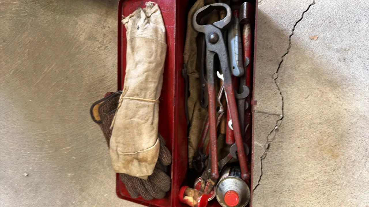 Metal Toolbox W/ Contents