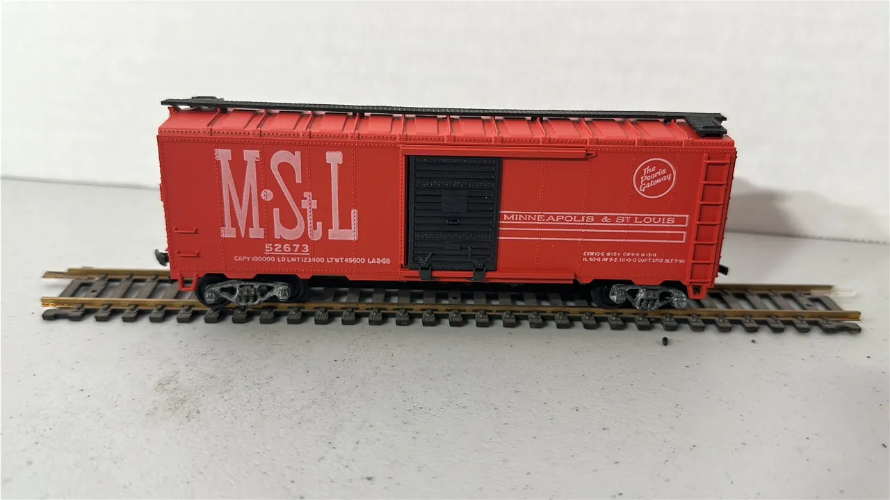 HO Scale Minneapolis & St. Louis Rail Boxcar