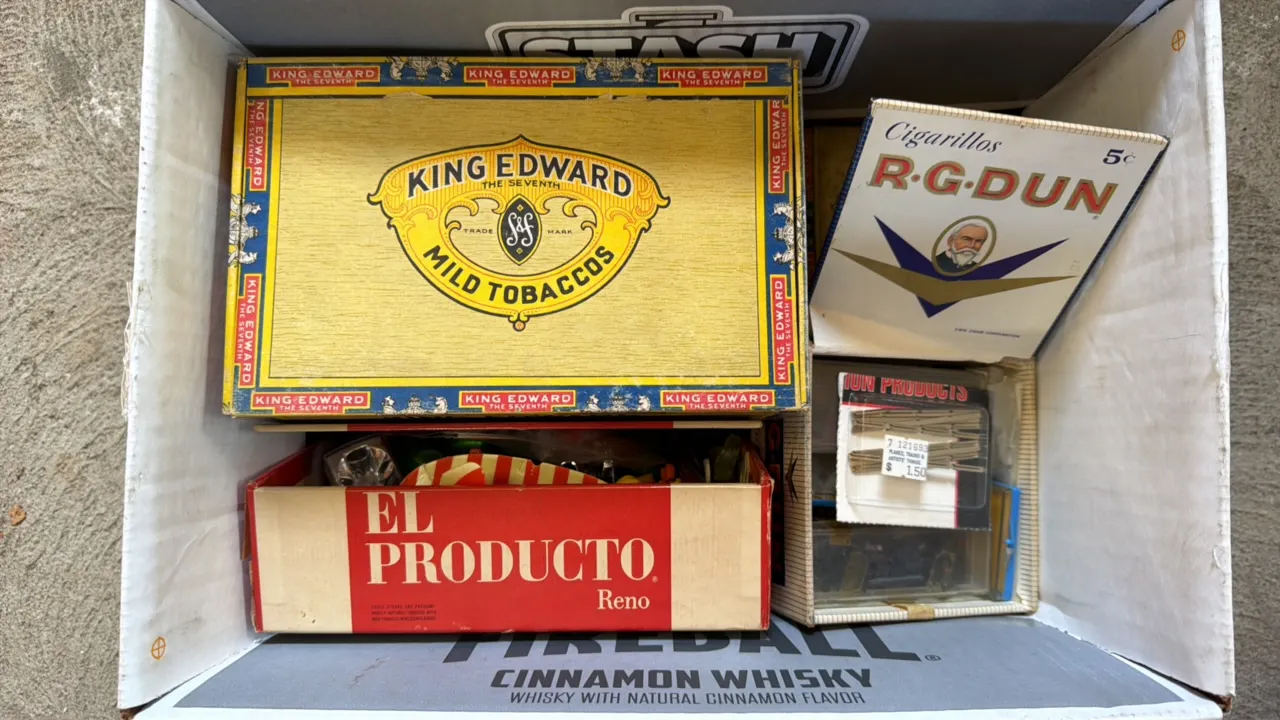 Cigar Boxes & Contents