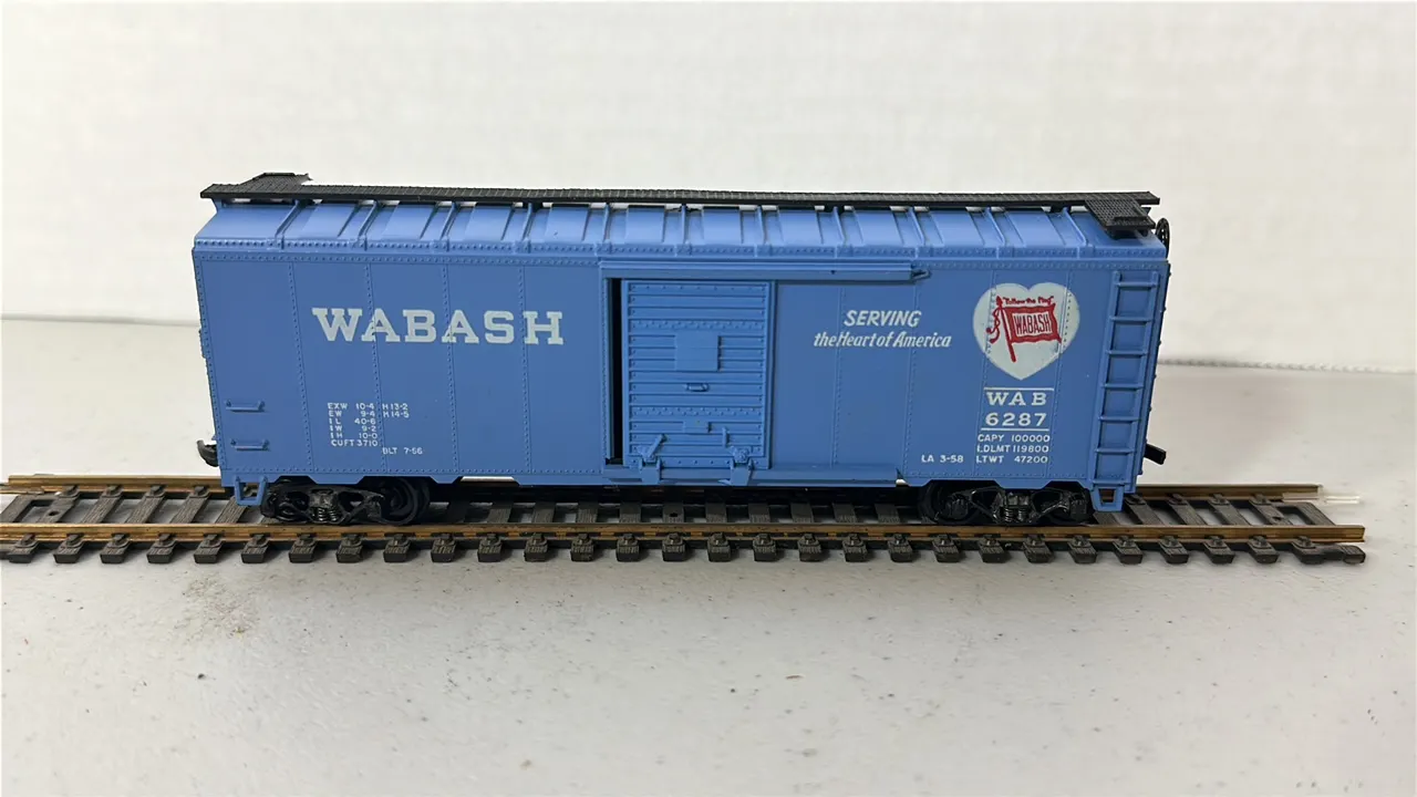 HO Scale Wabash Boxcar