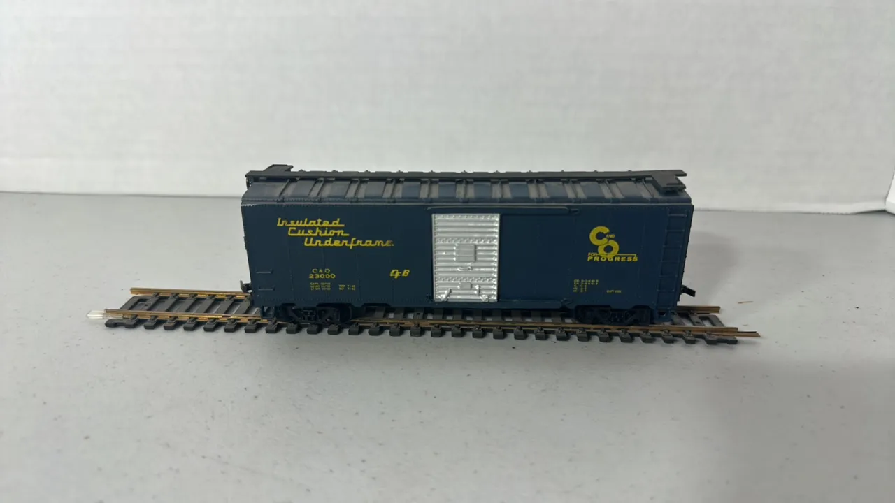 HO Scale C and O Progress Boxcar