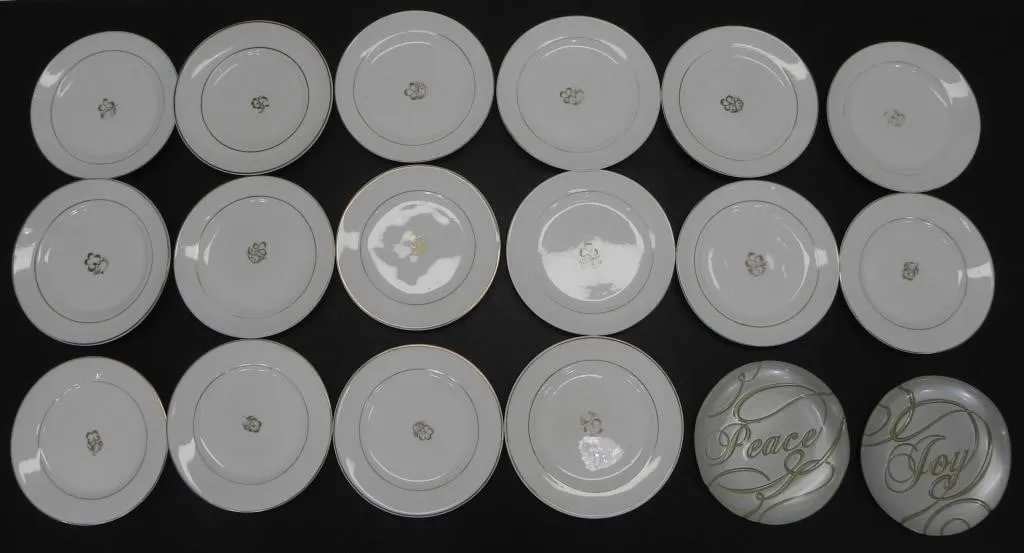 X15 CERAMIC SHAMROCK PLATES