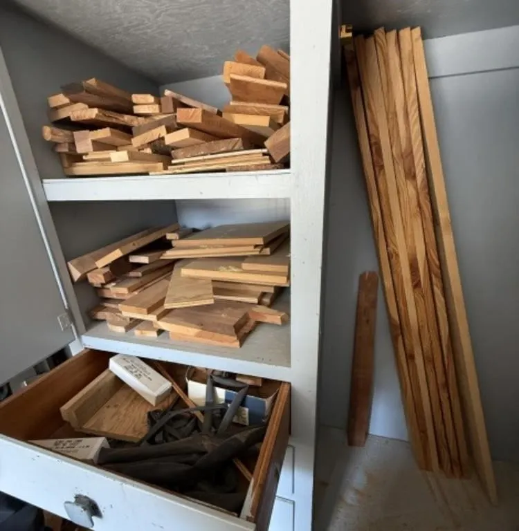Cedar Lumber, Scrap Wood, Buffing Compound