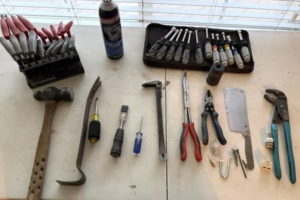Nut Drivers, Misc. Wrench Set, Nose Pliers,