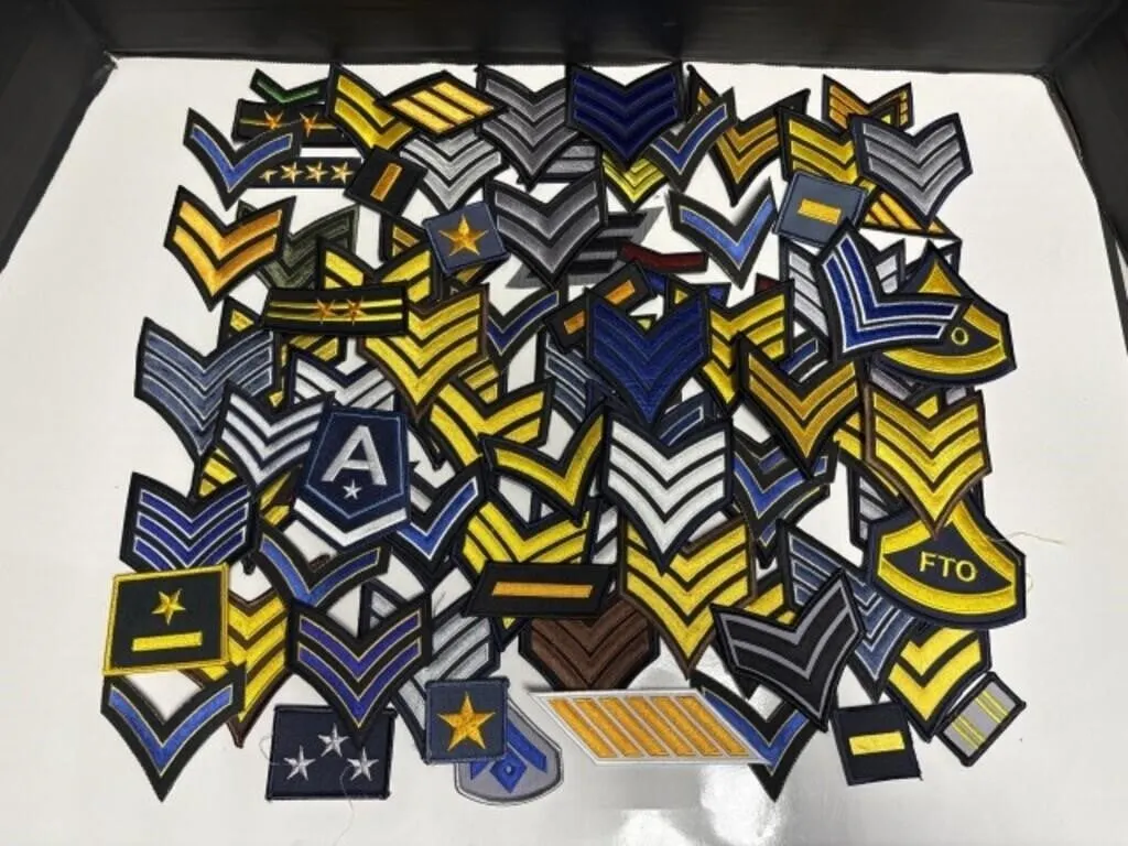 Assorted Crests - Mostly Chevrons - Approx. 85