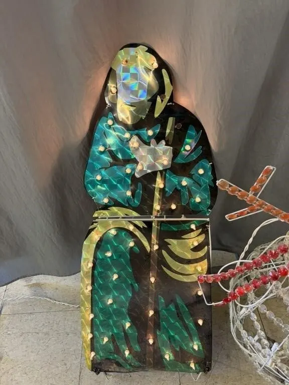 Wise Man, Snow Man lighted Christmas outdoor decor