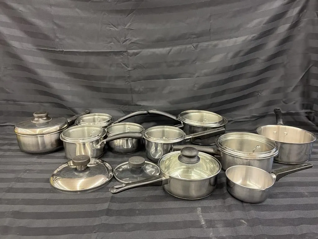 Various Pots with Lids