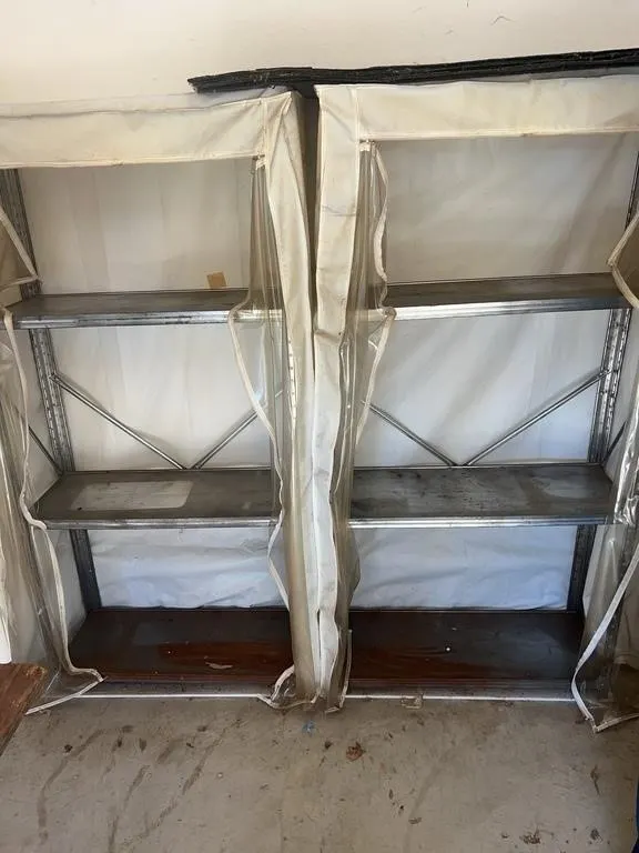 Galvanized Steel Shelving Unit with Covers