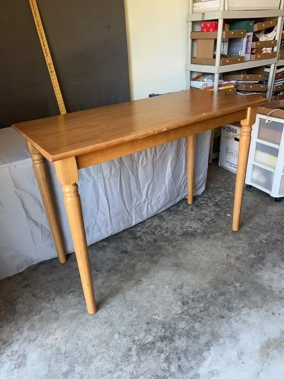 Solid Pine Farmhouse Console Table