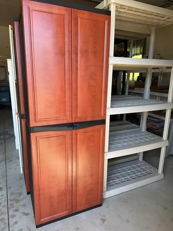 Tall Storage Cabinet & Utility Shelving Unit