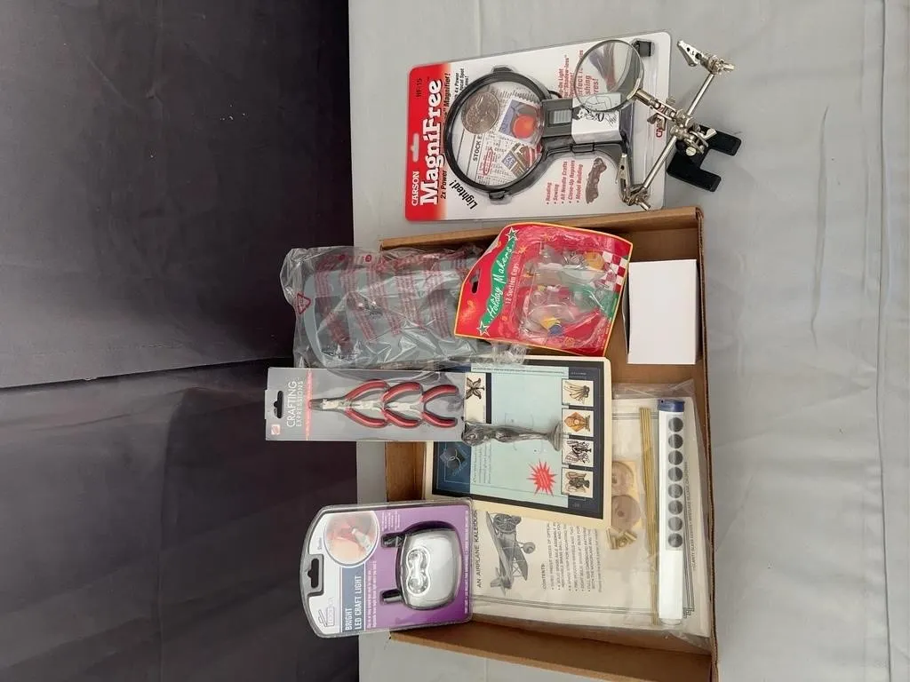 Crafting Tool Lot with Magnifier & Kaleidoscope