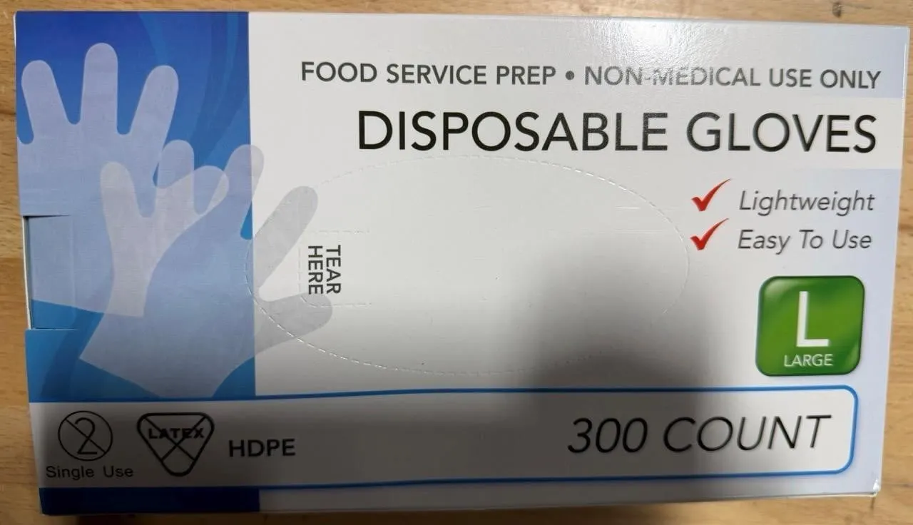 WeVeel Disposable Gloves Large 300ct