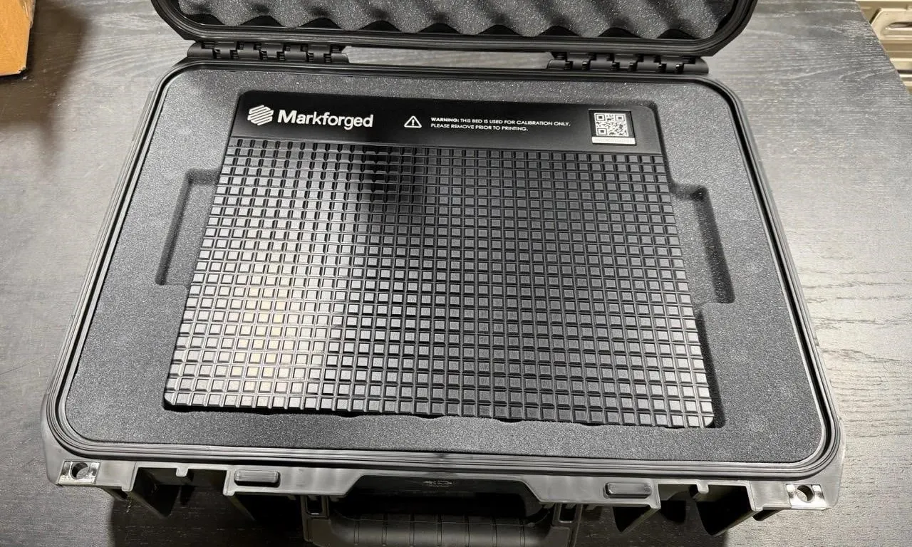 Markforged 3D Printer Calibration Bed With Case