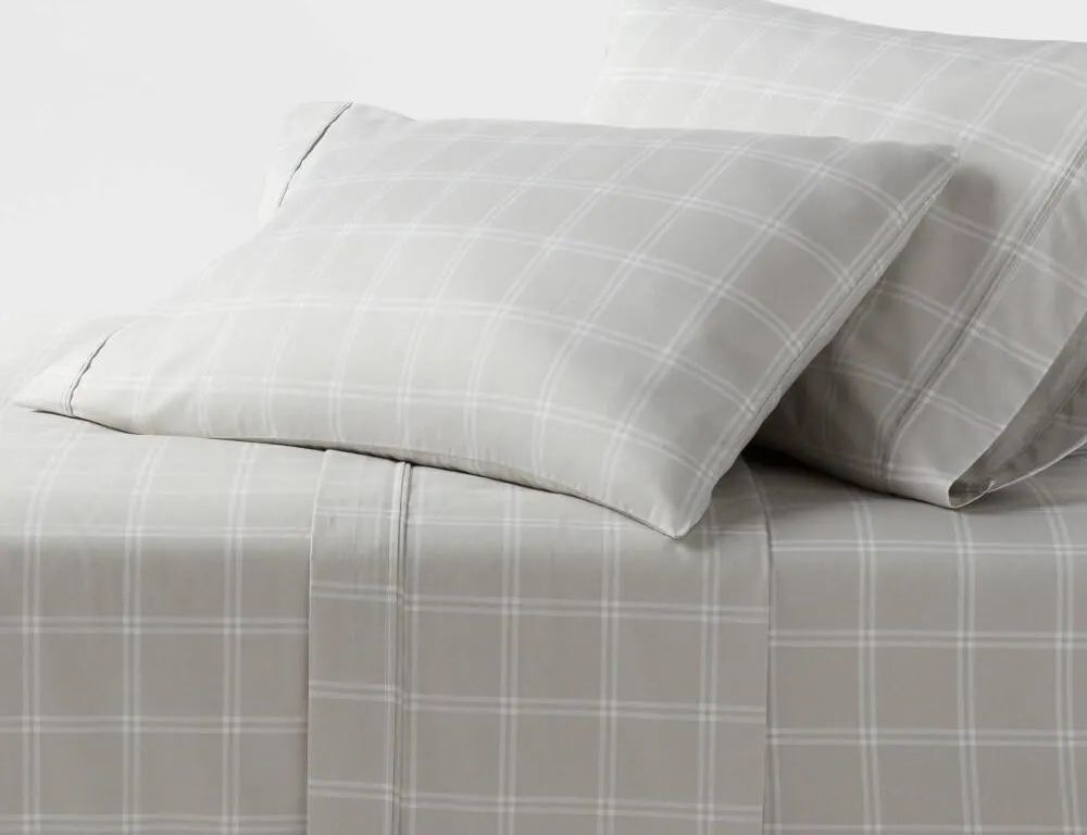 Threshold Queen 400 Thread Count Sheet Set Plaid